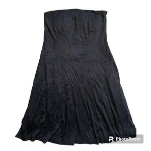 G by Guess Women's Black Double Lining Side Zipper Dress